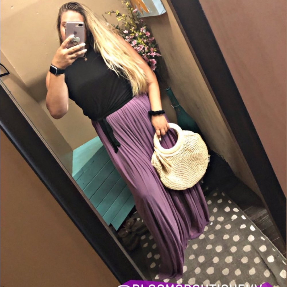 YUNI Purple Maxi Skirt